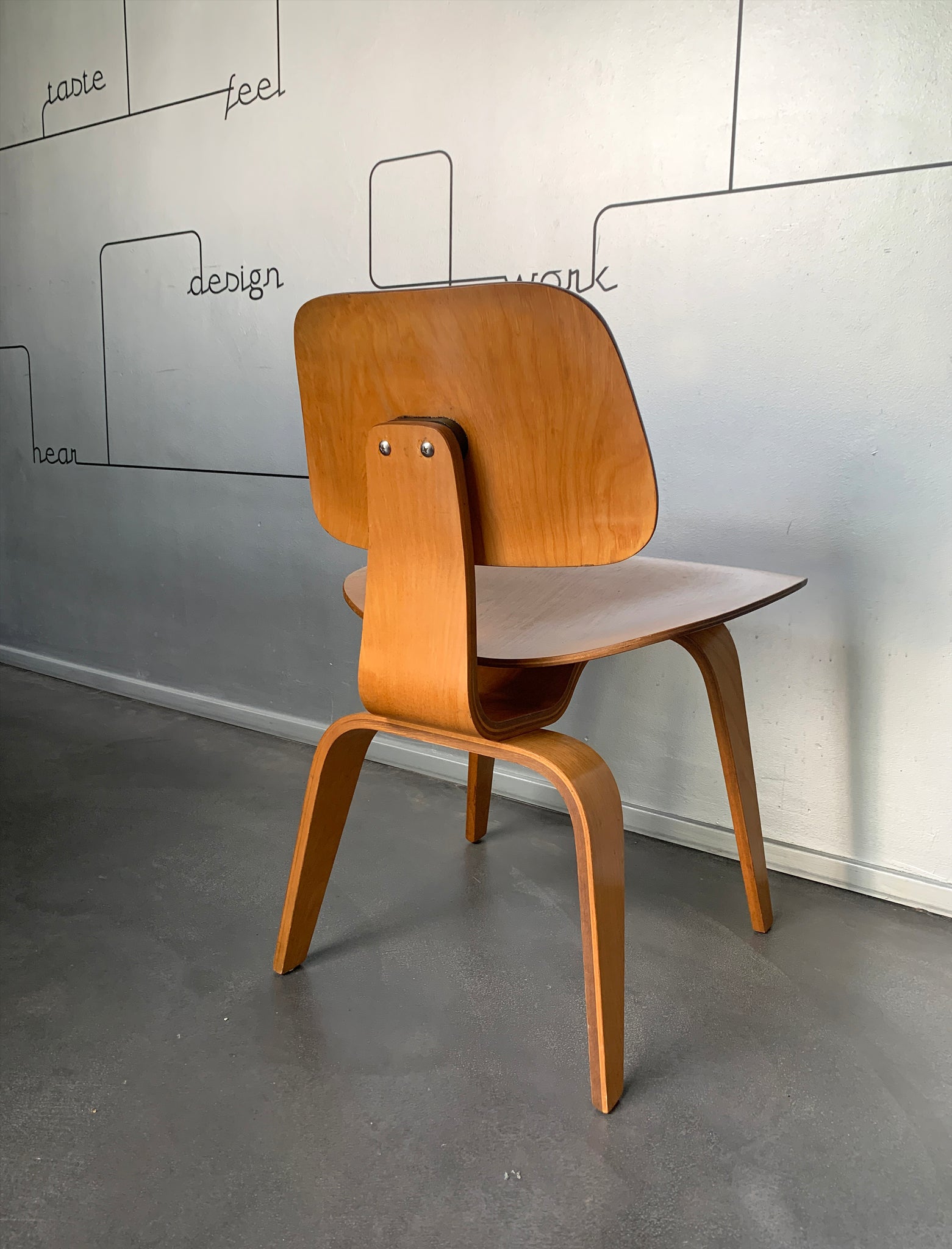 DCW Dining Chair Wood by Charles & Ray Eames for Herman Miller, 1950s