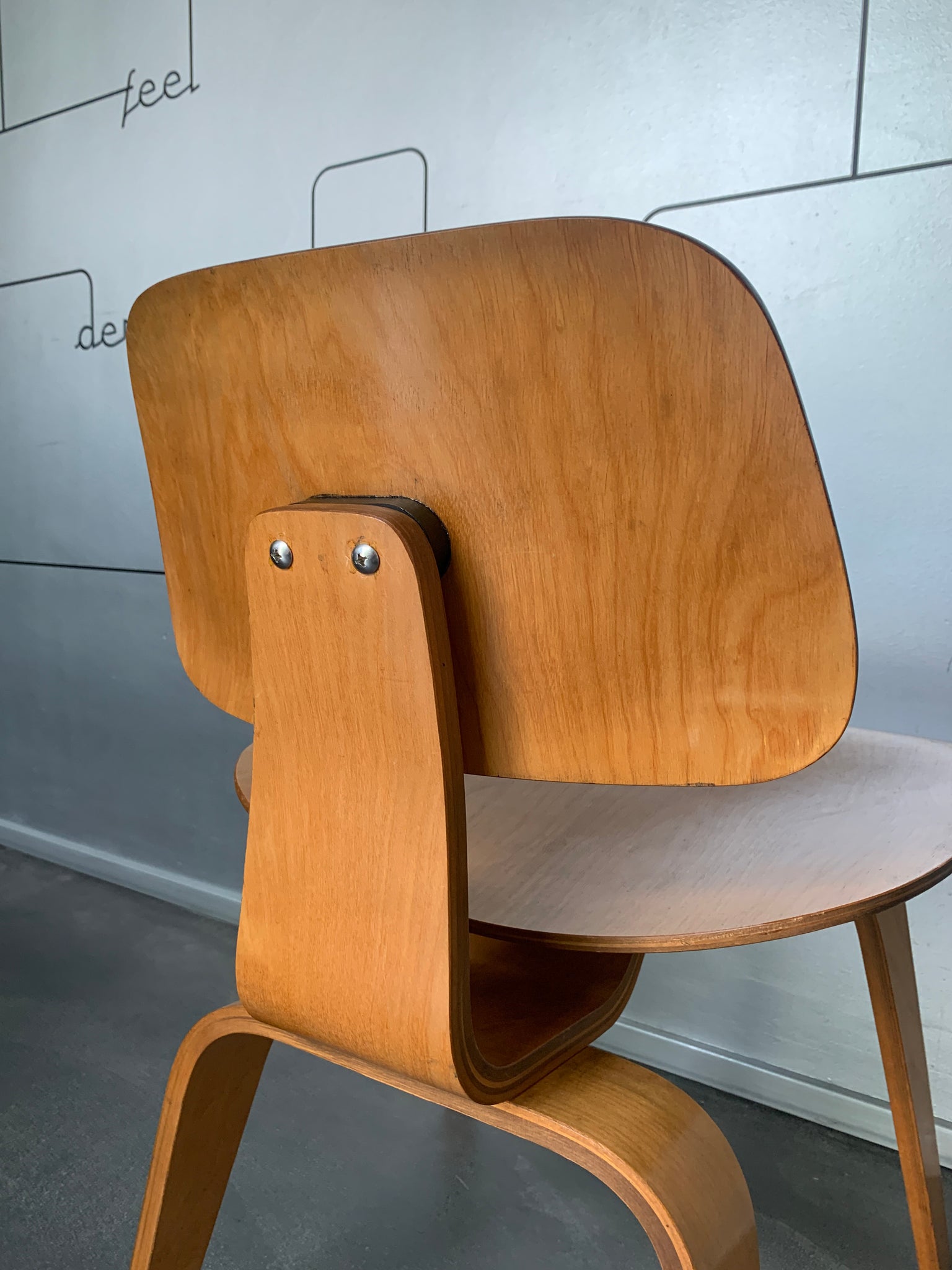DCW Dining Chair Wood by Charles & Ray Eames for Herman Miller, 1950s