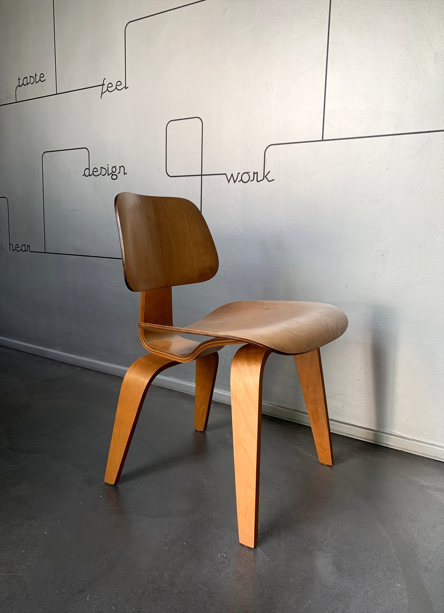 DCW Dining Chair Wood by Charles & Ray Eames for Herman Miller, 1950s