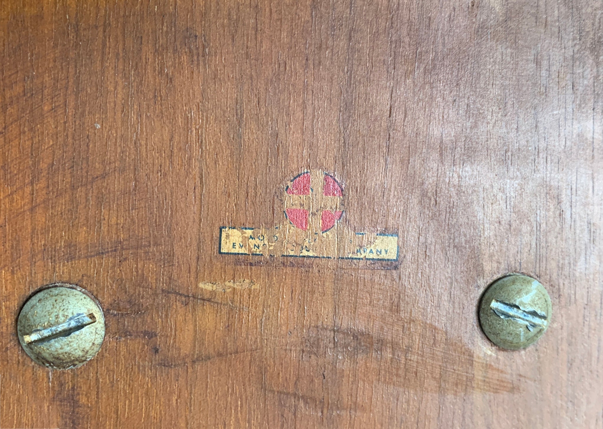 1945 DCW Dining Chair Wood, Charles & Ray Eames for Evans Plywood, with label