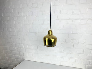 Golden Bell Pendant Lamp in solid Brass Alvar Aalto for Louis Poulsen, 1950s