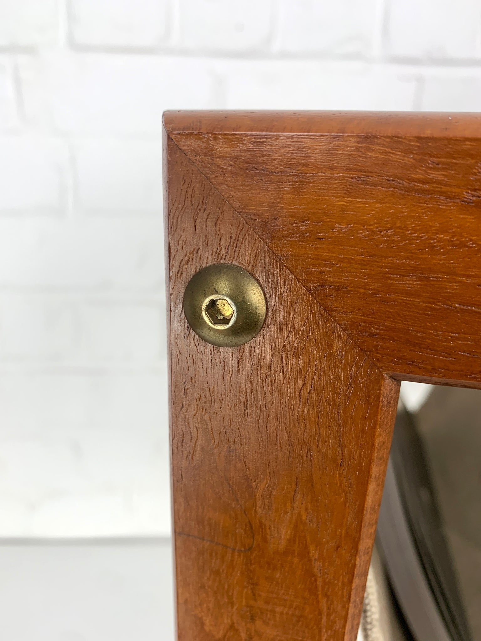 Danish Teak Side Table with Magazine Holder, 1960s Mid-Century