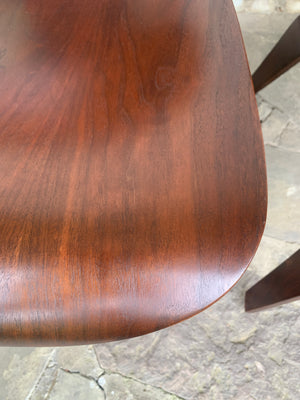 Pair LCW Lounge Chairs Wood Walnut, Charles & Ray Eames Evans / Herman Miller 1948-49
