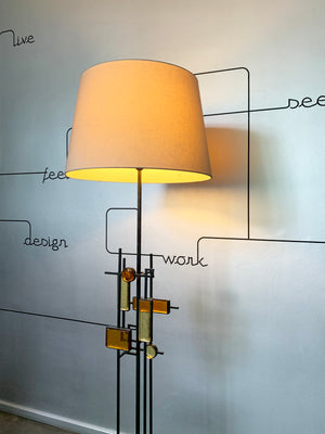Mid-Century Floor Lamp by Svend Aage Holm Sorensen, Denmark 1960s