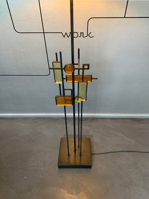 Mid-Century Floor Lamp by Svend Aage Holm Sorensen, Denmark 1960s