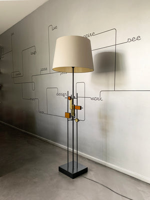 Mid-Century Floor Lamp by Svend Aage Holm Sorensen, Denmark 1960s
