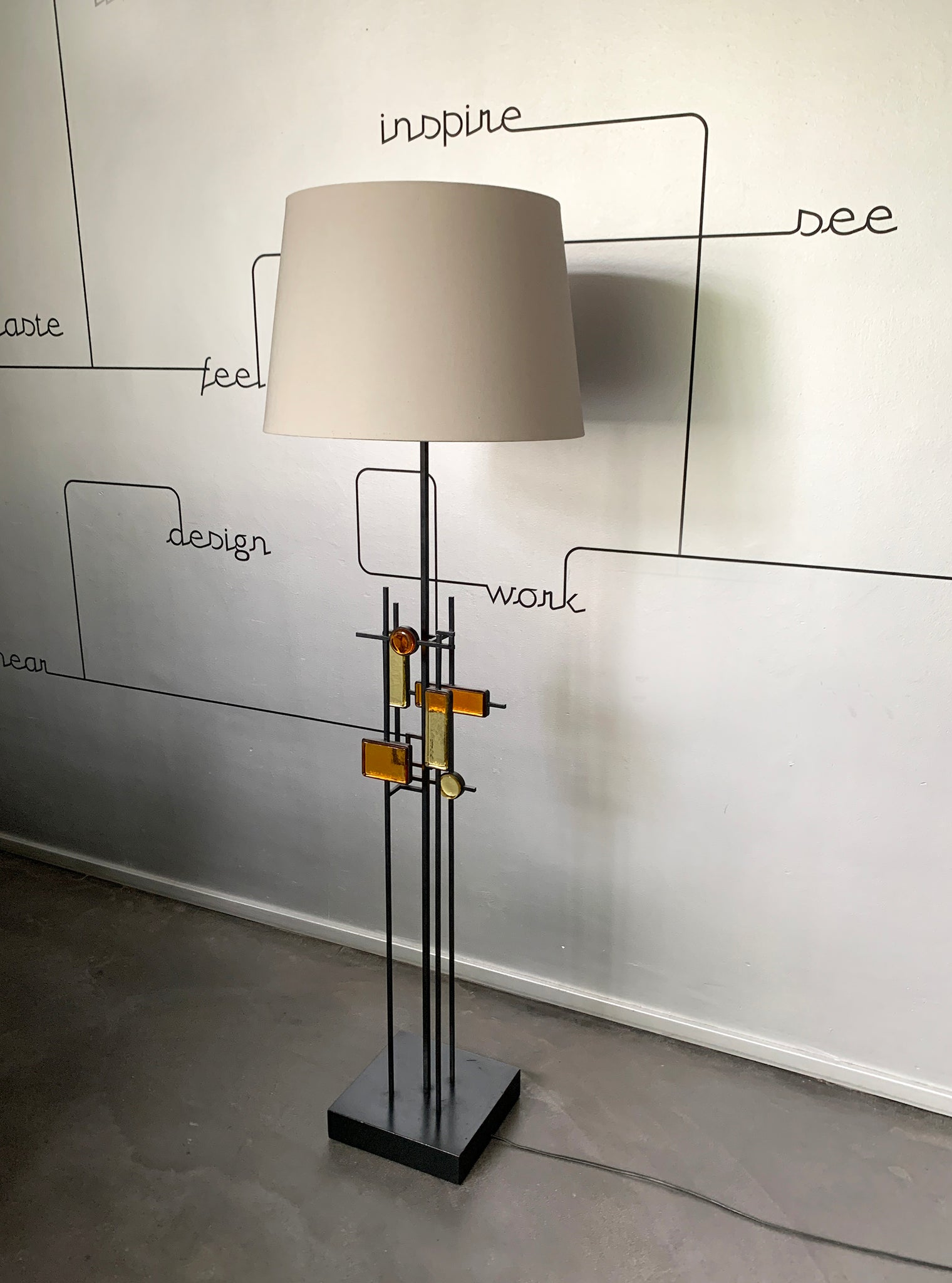 Mid-Century Floor Lamp by Svend Aage Holm Sorensen, Denmark 1960s