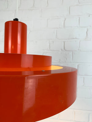 Red Equator Pendant Lamp by Jo Hammerborg for Fog & Mørup, 1960s
