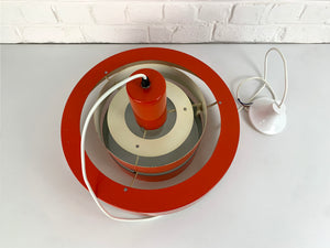 Red Equator Pendant Lamp by Jo Hammerborg for Fog & Mørup, 1960s