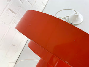 Red Equator Pendant Lamp by Jo Hammerborg for Fog & Mørup, 1960s