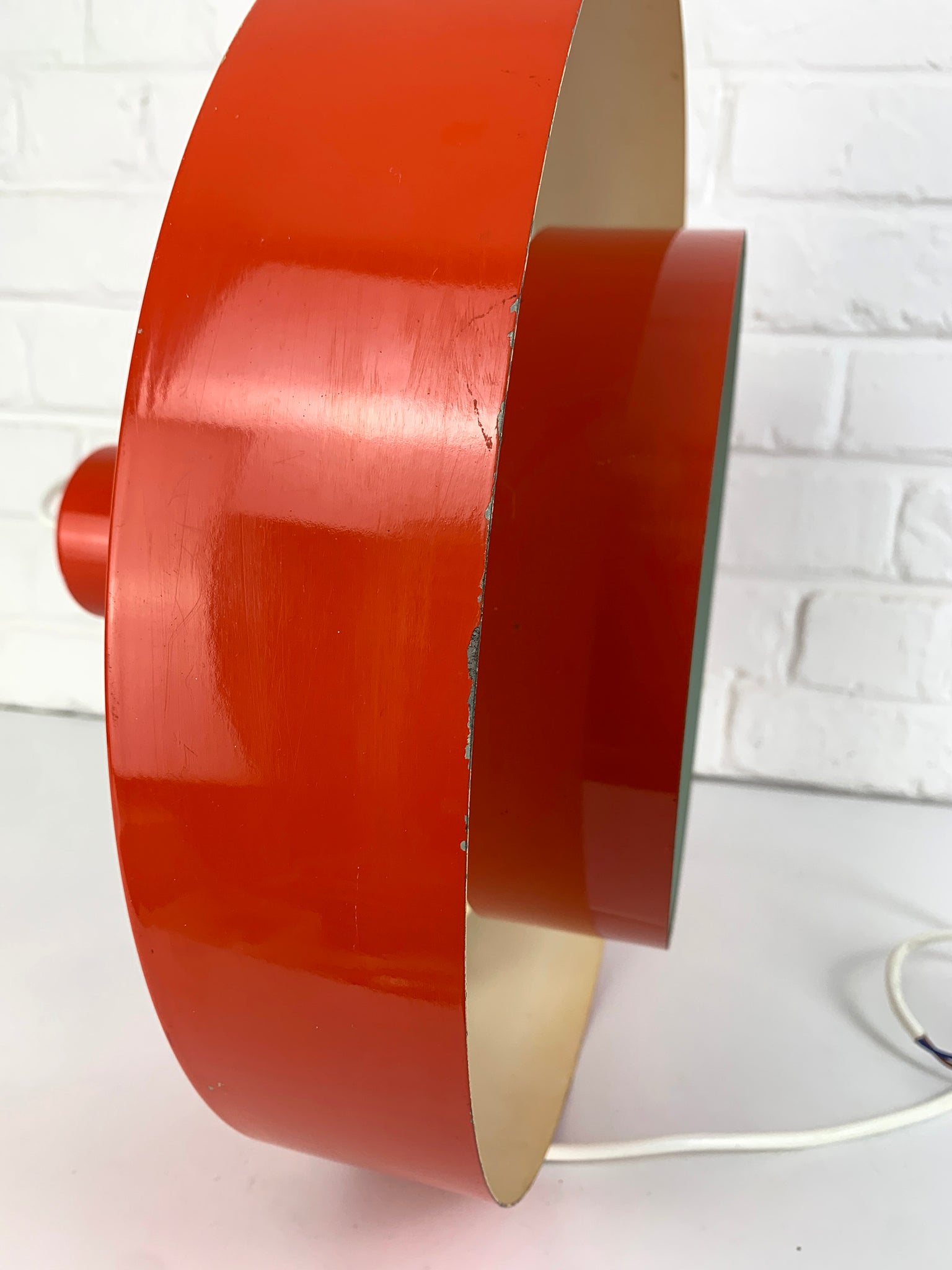 Red Equator Pendant Lamp by Jo Hammerborg for Fog & Mørup, 1960s