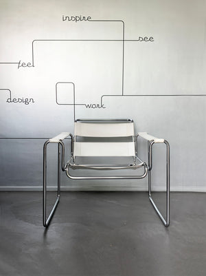 Bauhaus Wassily B3 Armchair from the 1980s by Marcel Breuer