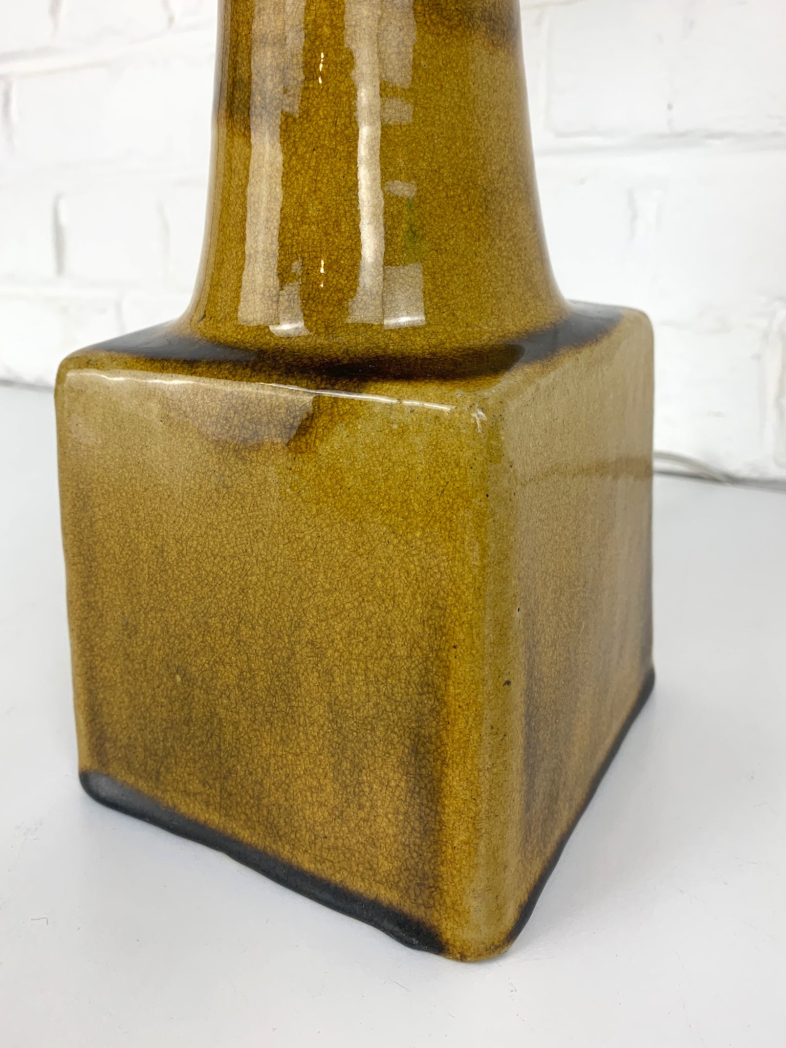 Danish Modernist Ceramic Table Lamp, Stoneware, Nils Kähler for HAK Denmark 1960