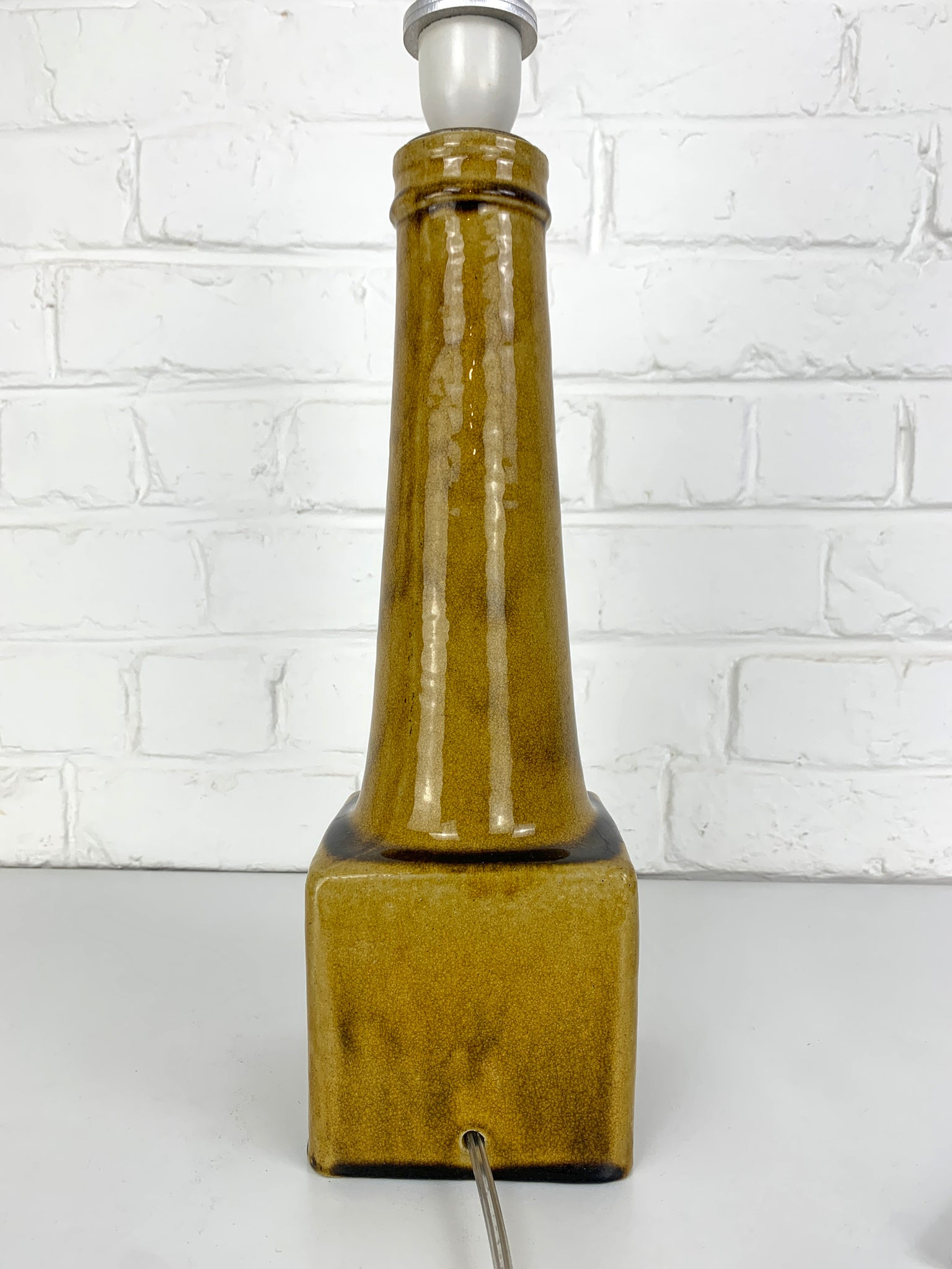 Danish Modernist Ceramic Table Lamp, Stoneware, Nils Kähler for HAK Denmark 1960