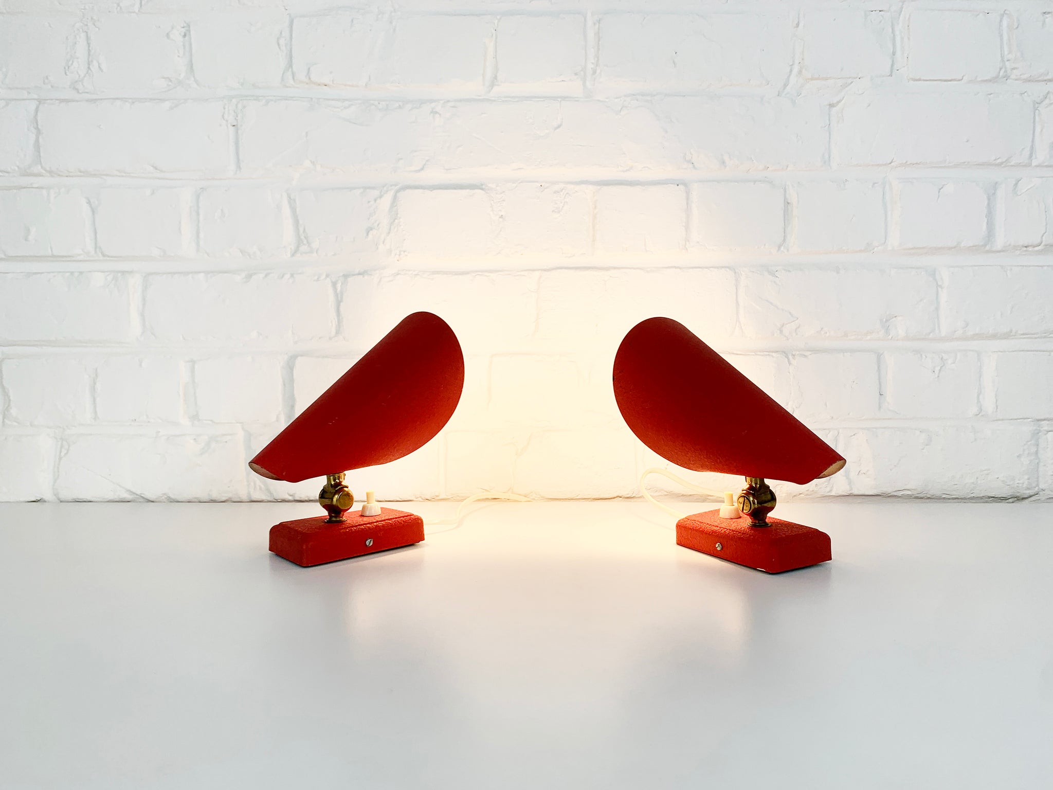 Mid-Century Wall Lights Erik Warna for EWA, Sweden, 1950s, set of 2