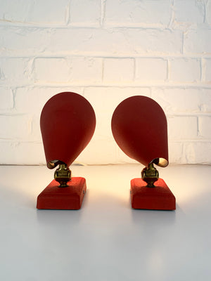 Mid-Century Wall Lights Erik Warna for EWA, Sweden, 1950s, set of 2