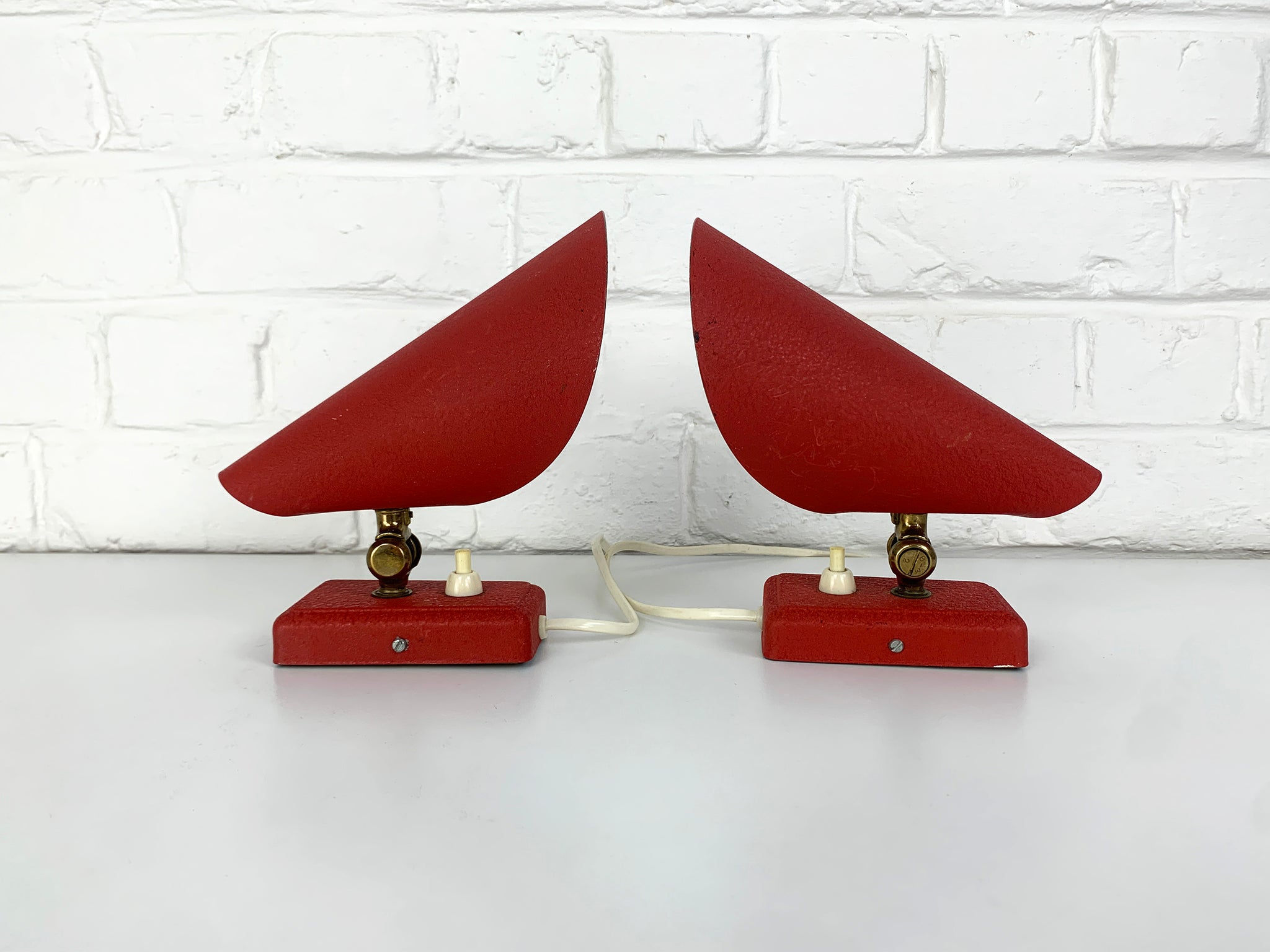 Mid-Century Wall Lights Erik Warna for EWA, Sweden, 1950s, set of 2