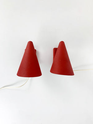 Mid-Century Wall Lights Erik Warna for EWA, Sweden, 1950s, set of 2