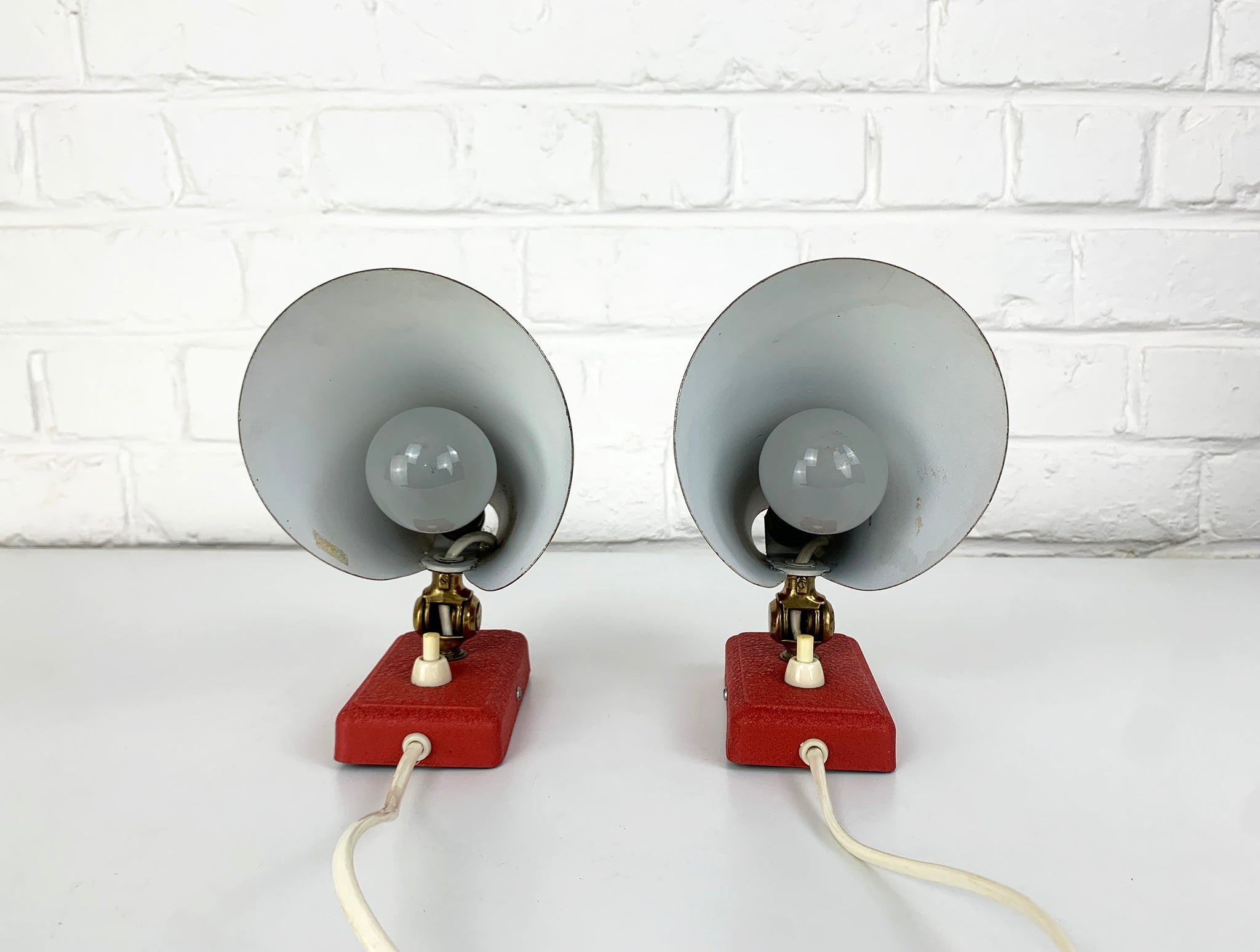 Mid-Century Wall Lights Erik Warna for EWA, Sweden, 1950s, set of 2