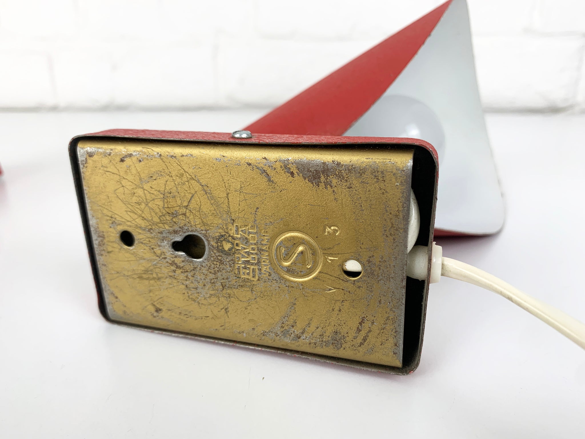 Mid-Century Wall Lights Erik Warna for EWA, Sweden, 1950s, set of 2