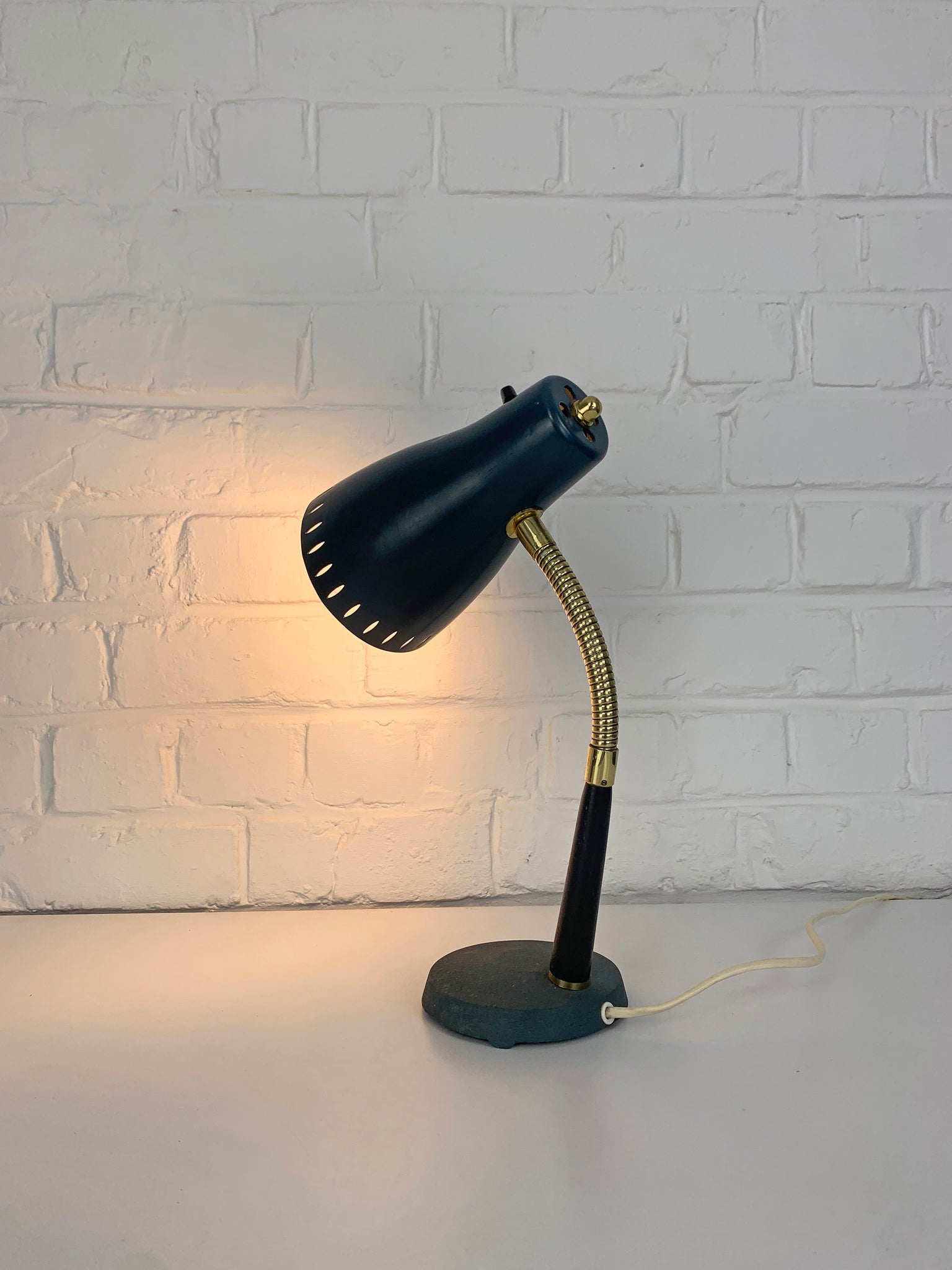 Mid-Century Desk Lamp by A.B. Armaturhantverk, Sweden, 1950s