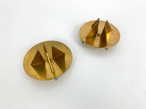 Pair Brass Candleholders Nr.20 by Pierre Forsell for Skultuna Sweden 1960s