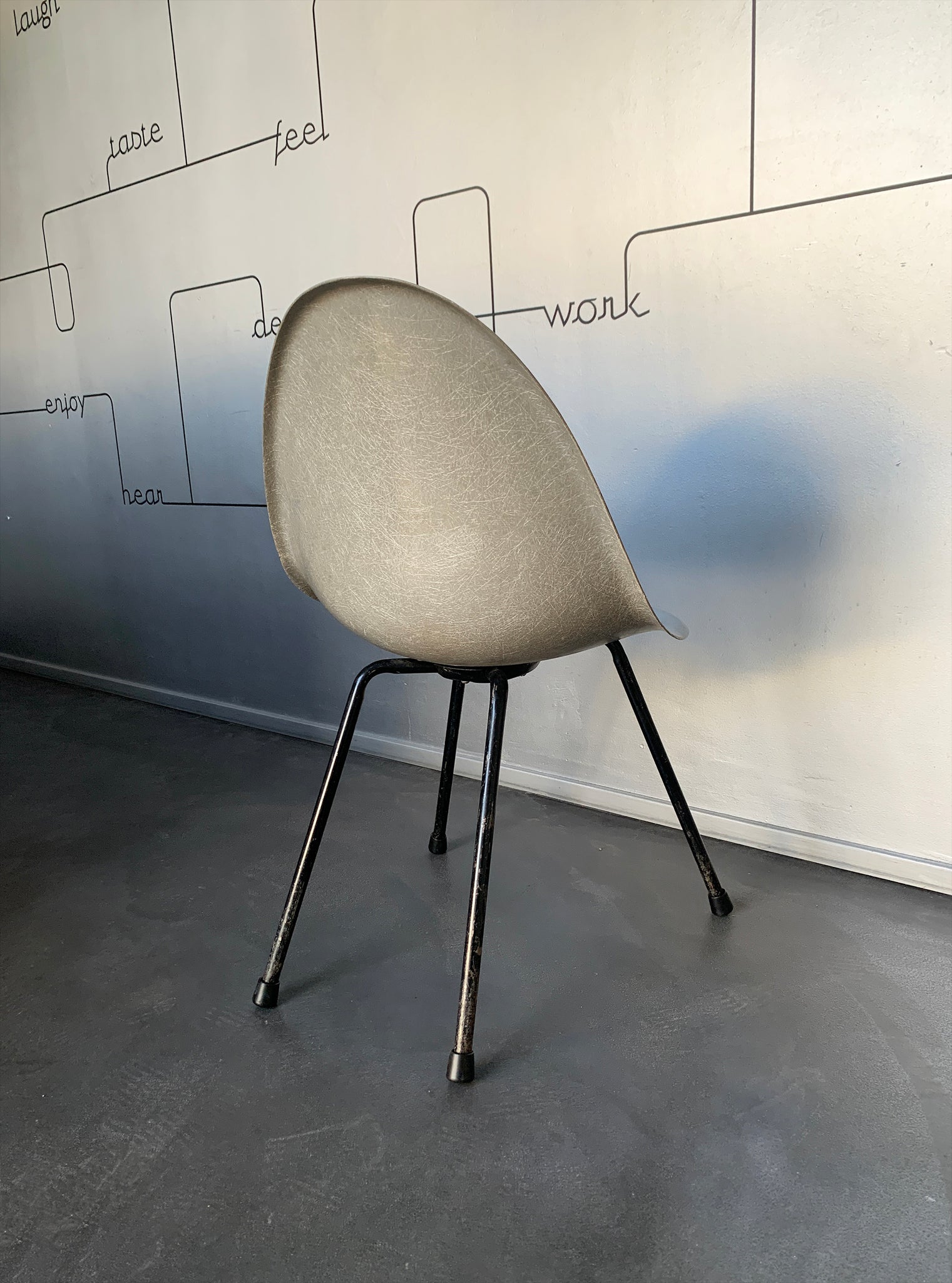 Zenith Plastics Fiberglass Side Chair by Sol Fingerhut 1950's