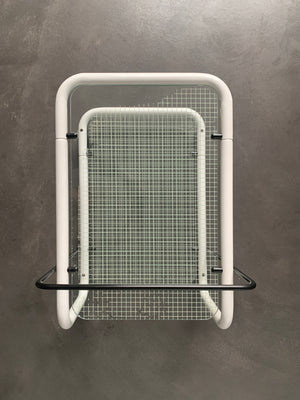 Postmodern Trolley, Memphis Style, Quaderna Pattern, Italy 1980s