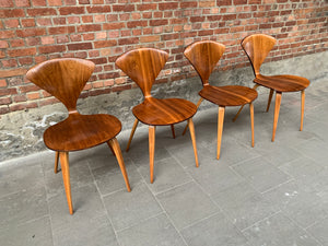 Dining Chairs by Norman Cherner for Plycraft USA, 1960s, Set of 4