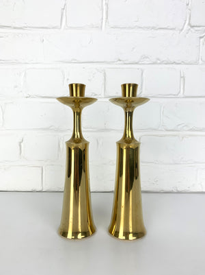 Jens Quistgaard Brass Candlesticks JHQ Dansk Design Candle Holders