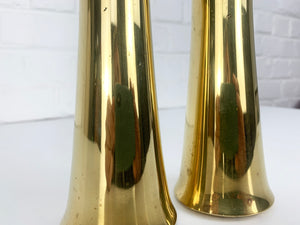 Jens Quistgaard Brass Candlesticks JHQ Dansk Design Candle Holders