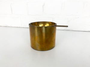 Brass Ashtray by Arne Jacobsen for SAS Hotel by Stelton, Cylinda-Line, 1960