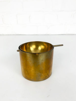 Brass Ashtray by Arne Jacobsen for SAS Hotel by Stelton, Cylinda-Line, 1960