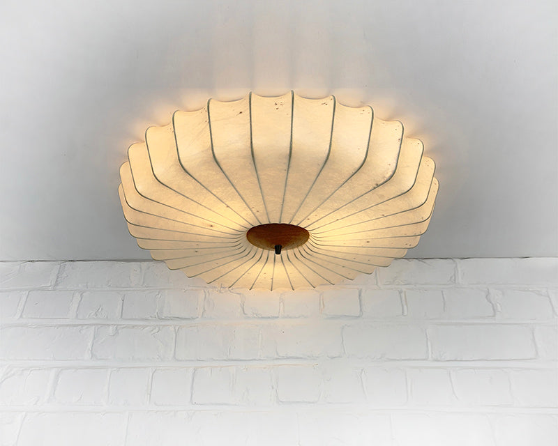Cocoon Flush ceiling light Friedel Wauer for Goldkant Leuchten, 1960s