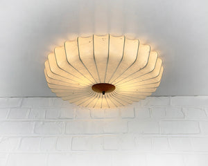 Cocoon Flush ceiling light Friedel Wauer for Goldkant Leuchten, 1960s