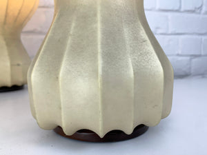 Pair small cocoon Gatto Table Lamps Achille & Pier Castiglioni Flos Italy 1960
