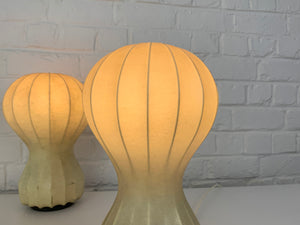 Pair small cocoon Gatto Table Lamps Achille & Pier Castiglioni Flos Italy 1960
