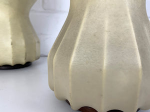 Pair small cocoon Gatto Table Lamps Achille & Pier Castiglioni Flos Italy 1960
