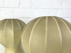 Pair small cocoon Gatto Table Lamps Achille & Pier Castiglioni Flos Italy 1960