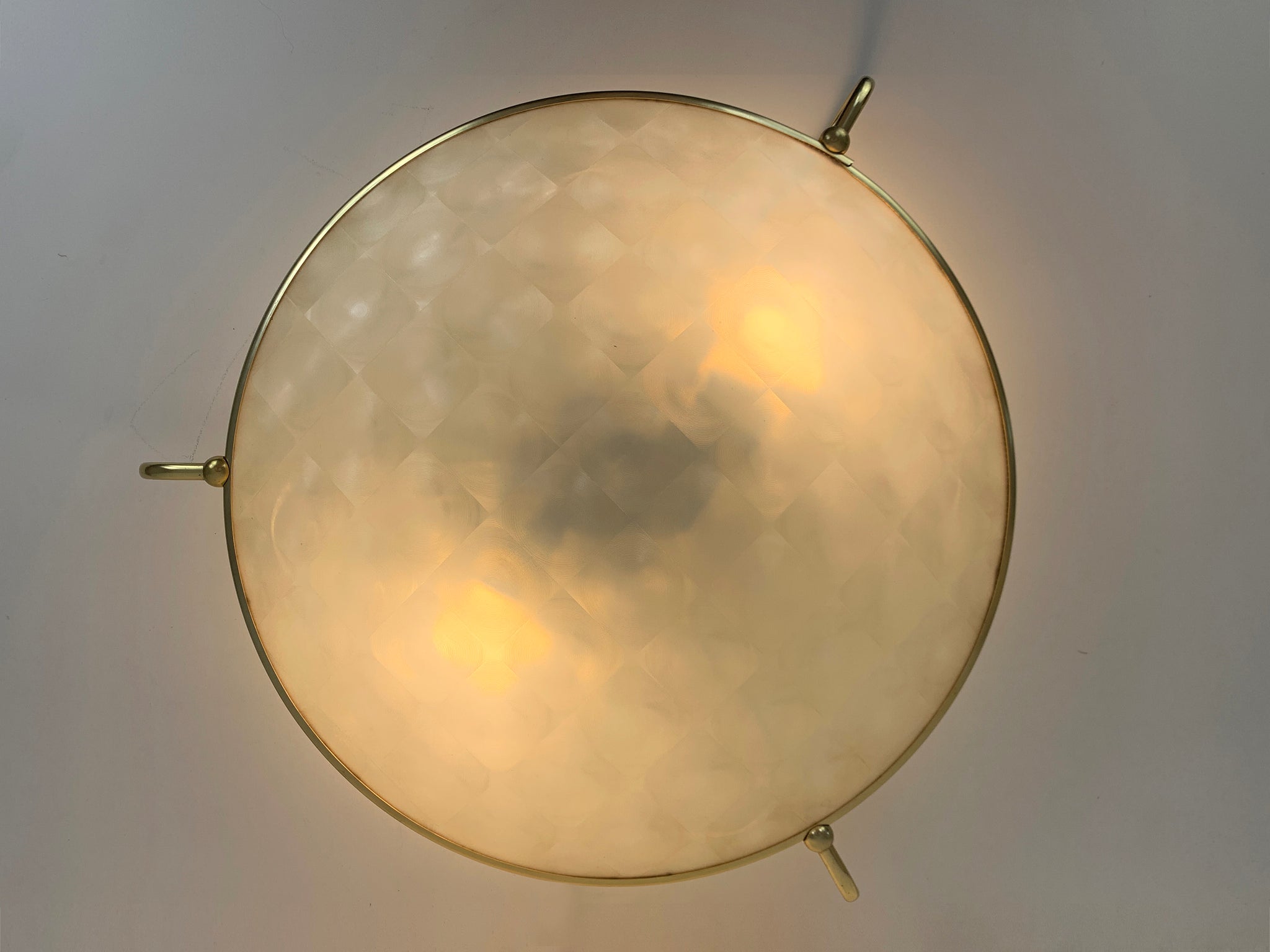 Large Flush Ceiling or Wall Lamp from Erco Leuchten, Germany, 1950s