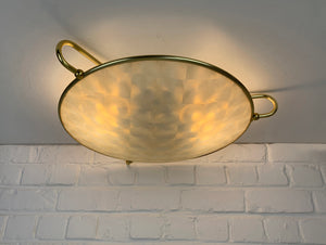 Large Flush Ceiling or Wall Lamp from Erco Leuchten, Germany, 1950s