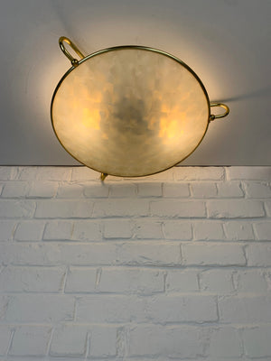 Large Flush Ceiling or Wall Lamp from Erco Leuchten, Germany, 1950s