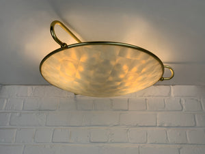 Large Flush Ceiling or Wall Lamp from Erco Leuchten, Germany, 1950s