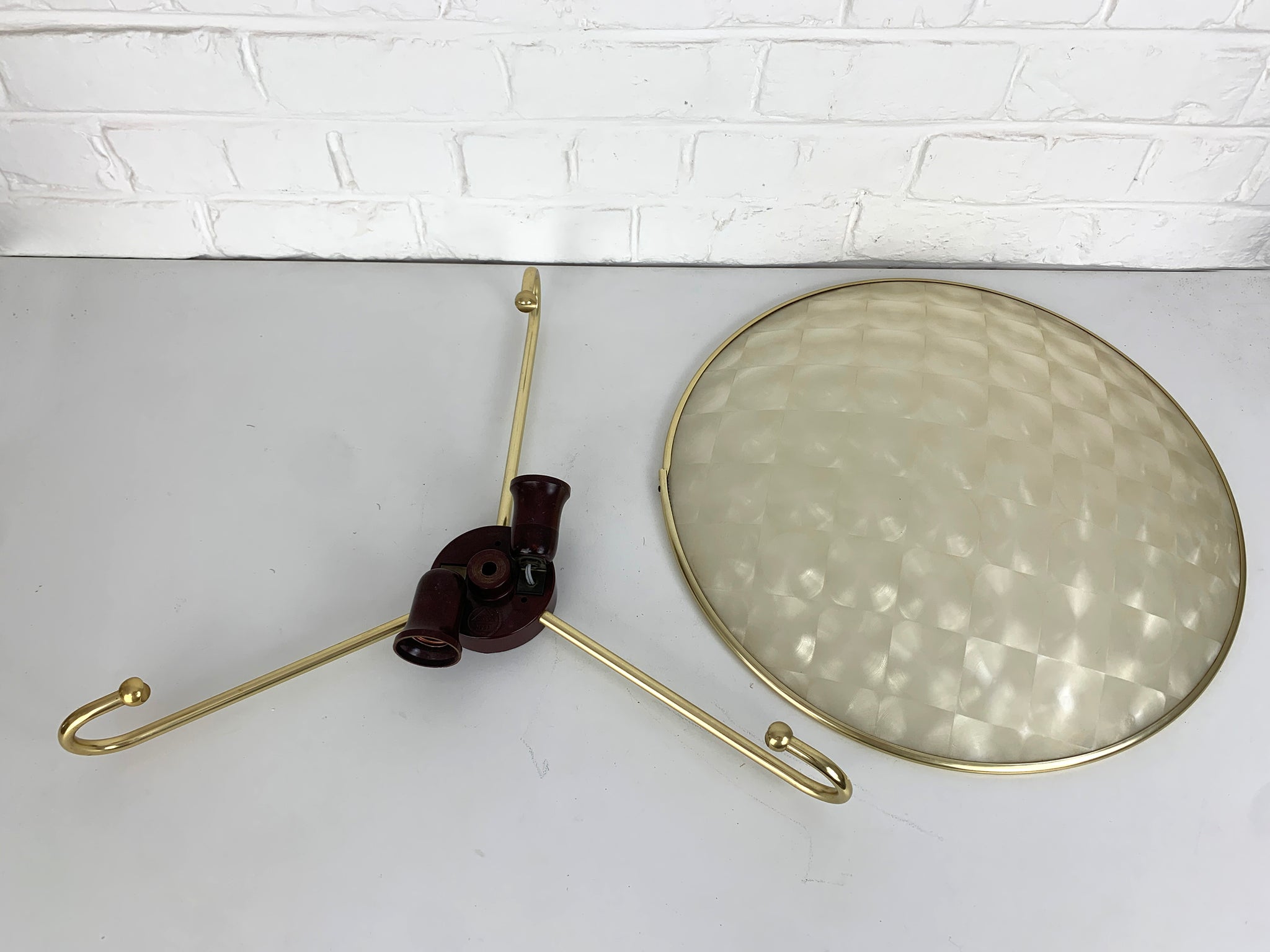 Large Flush Ceiling or Wall Lamp from Erco Leuchten, Germany, 1950s