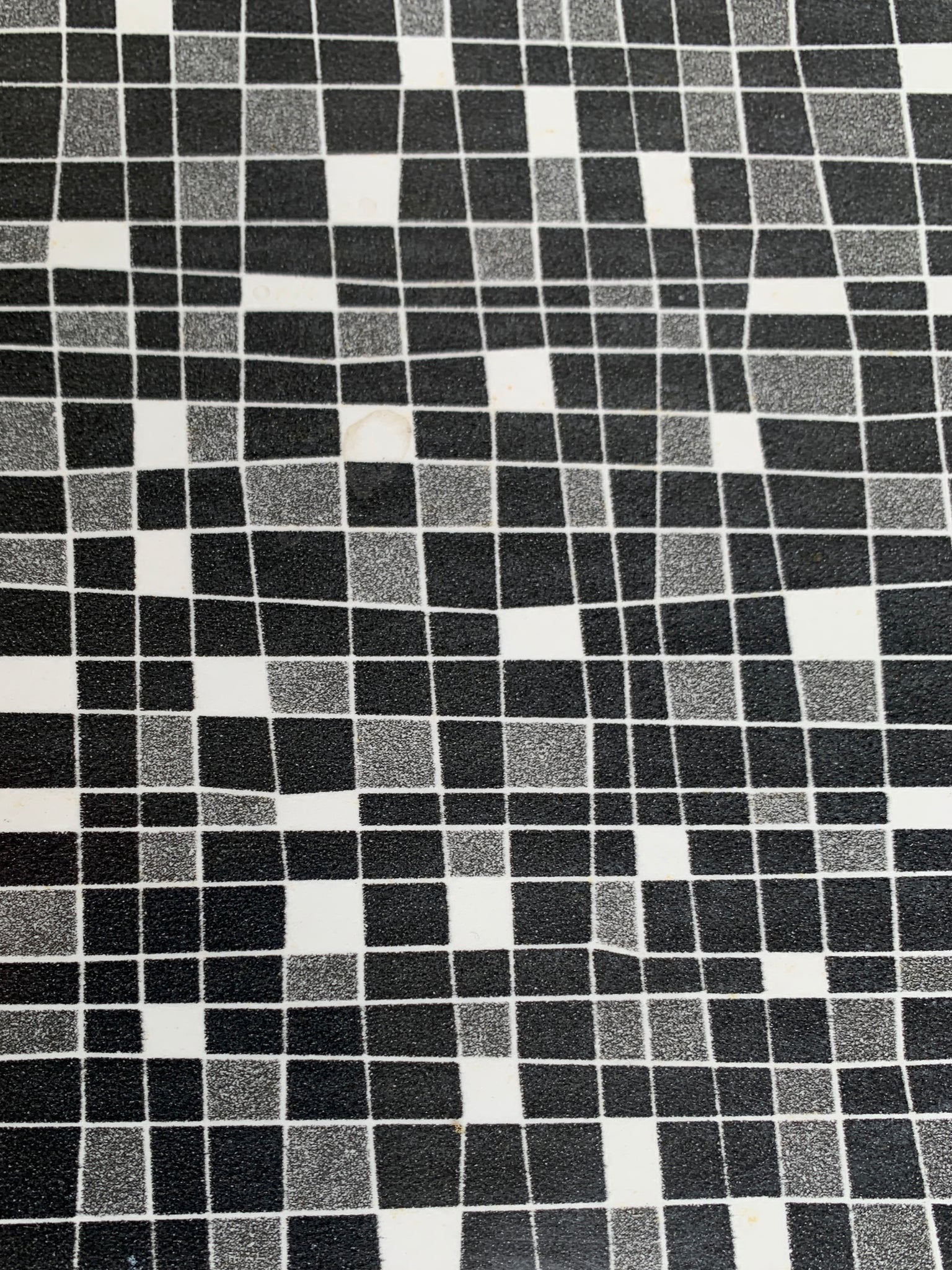 Mid-Century Coffee Table in Teak with graphic pattern, Germany, 1950-60s