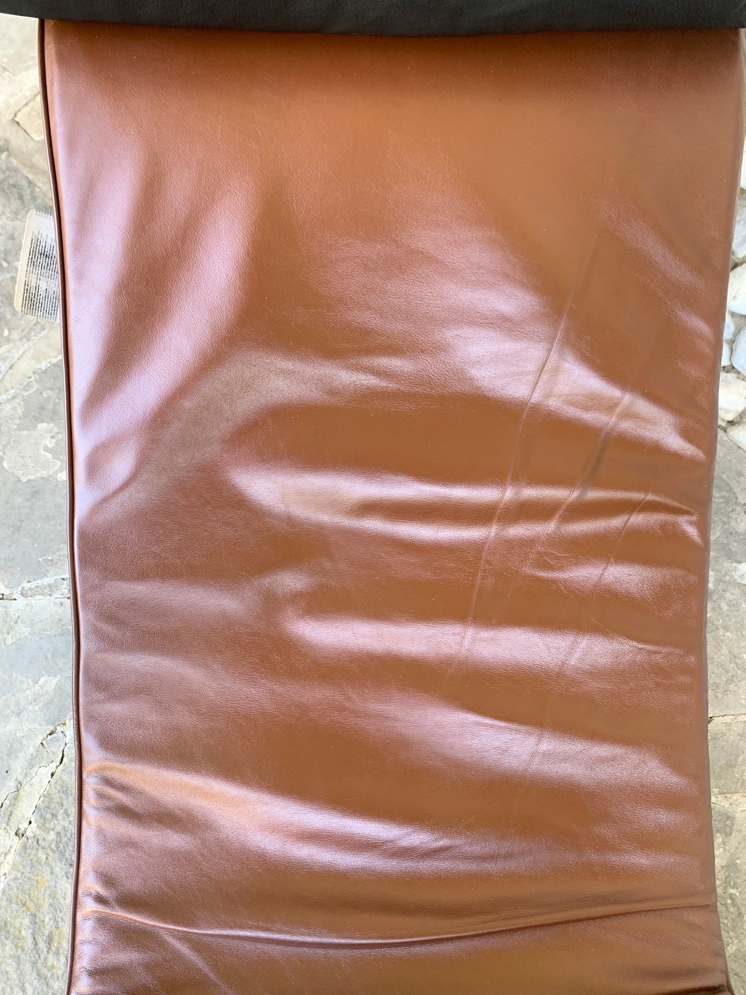 LC4 brown leather by Le Corbusier, Jeanneret & Perriand, Cassina, 1980s