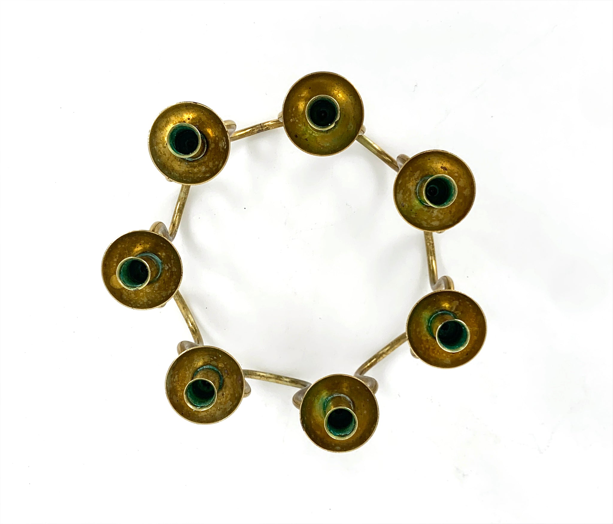 Swedish Modern Brass Candelabra by Lars Holmström for Svenskt Tenn, Sweden, 1950