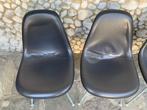 Set of 4 DSX Fiberglass Chairs, Charles & Ray Eames for Herman Miller, 1980s