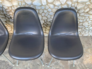 Set of 4 DSX Fiberglass Chairs, Charles & Ray Eames for Herman Miller, 1980s
