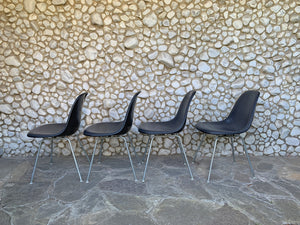 Set of 4 DSX Fiberglass Chairs, Charles & Ray Eames for Herman Miller, 1980s